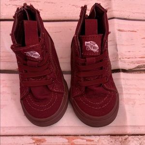 Vans burgundy